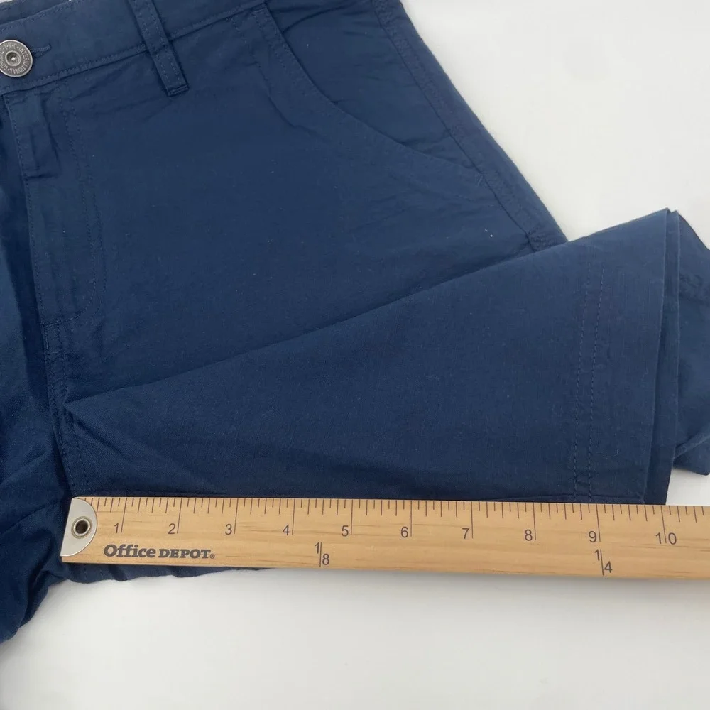 INC International Concepts Shorts Mens 34 Navy Blue Flat Front Regular Fit NWT